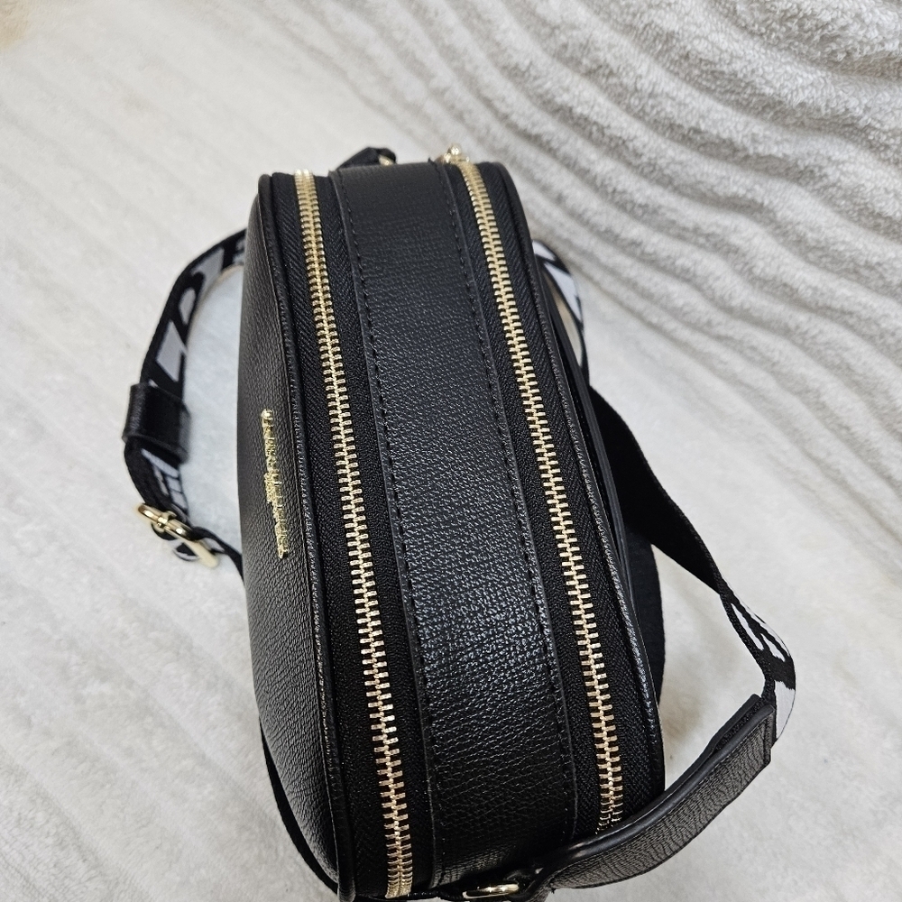NWT Karl Lagerfeld Maybelle Crossbody Women Black Camera Bag - Picture 3 of 8